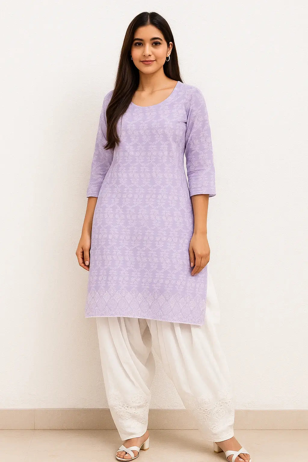 Chikankari Patiala Salwar Set
