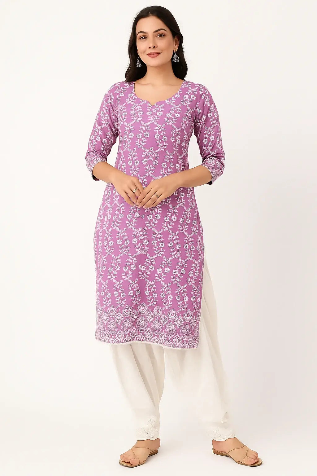Chikankari Patiala Salwar Set
