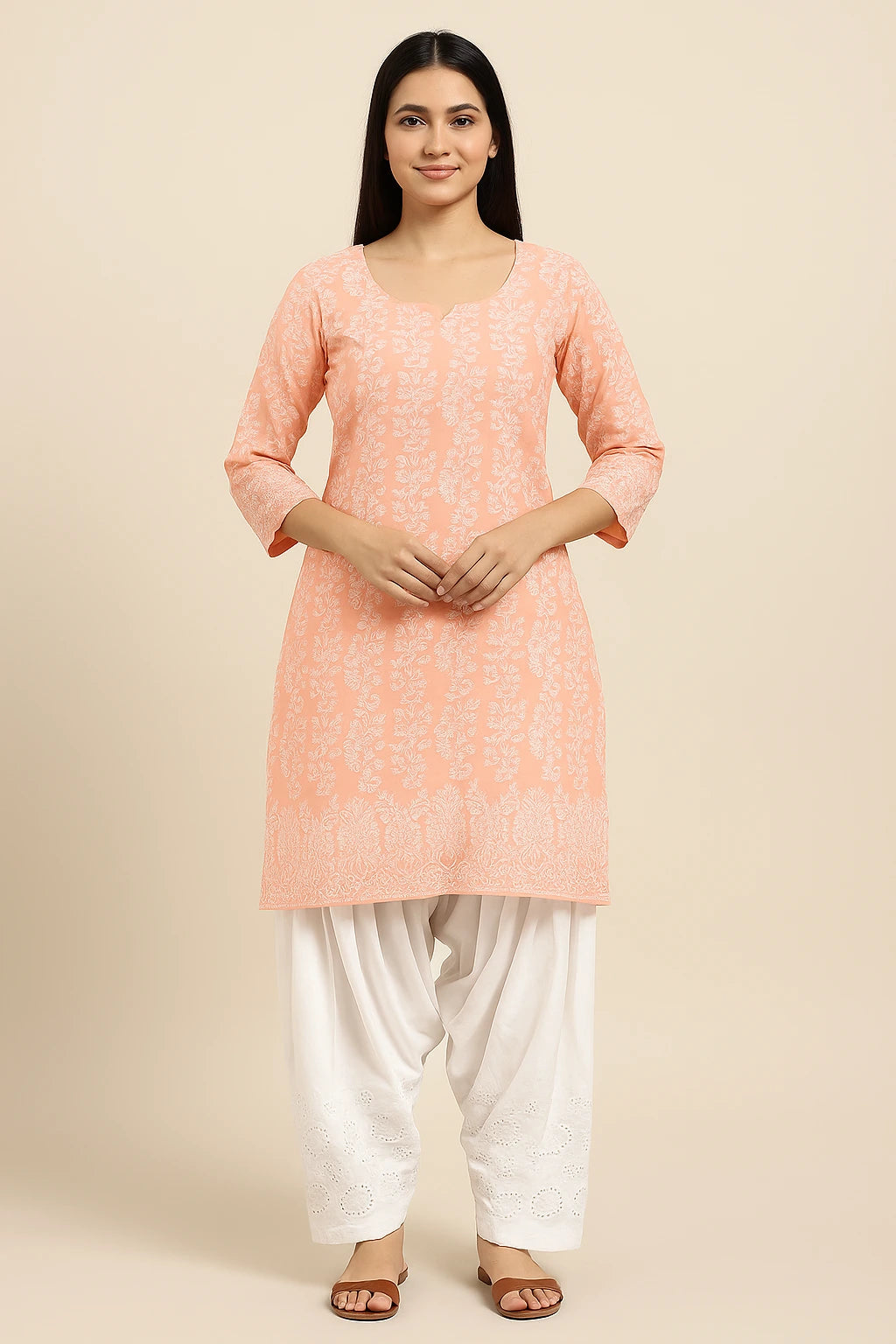 Chikankari Patiala Salwar Set